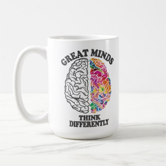 Grote Meren denken anders brein Koffiemok (Links)