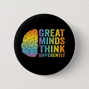 Grote Meren denken anders en neurodivergerend Ronde Button 5,7 Cm