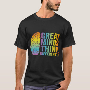 Grote Meren denken anders en neurodivergerend T-shirt