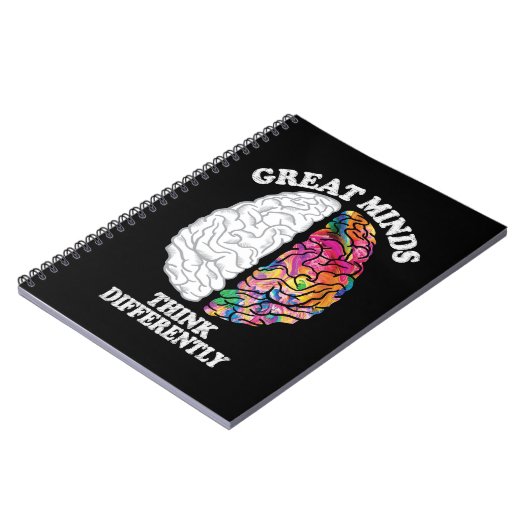 Grote Meren denken anders grappig Notitieboek (Linkerzijde)