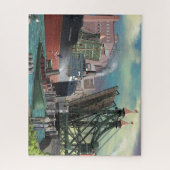 Grote meren die door de buffelboer rijden legpuzzel (Verticaal)