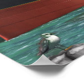 Grote meren die door de buffelboer rijden poster (Hoek)