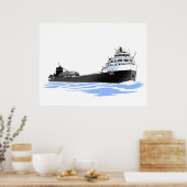 Grote Meren Freighter Benson Ford (2) Poster (Keuken)