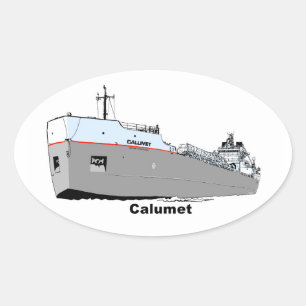 Grote meren Freighter Calumet ex-Roesch Ovale Sticker