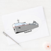 Grote meren Freighter Calumet ex-Roesch Ovale Sticker (Envelop)