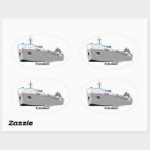 Grote meren Freighter Calumet ex-Roesch Ovale Sticker (Vel)