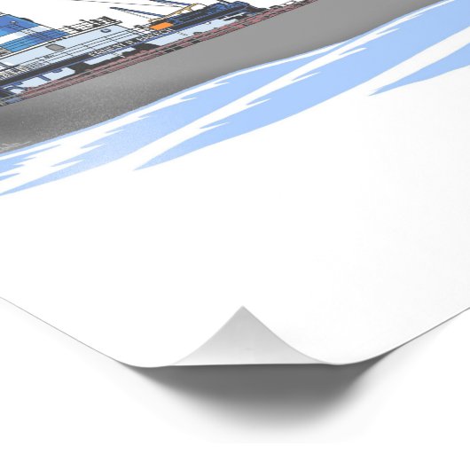 Grote meren Freighter Ernest R. Breech Foto Afdruk (Hoek)