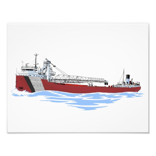 Grote meren Freighter George A. Sloan Key GLF Foto Afdruk (Voorkant)