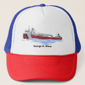 Grote meren Freighter George A. Sloan Key GLF Trucker Pet (Voorkant)