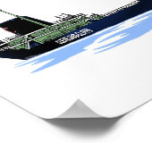 Grote meren Freighter Thomas F. Patton Cliffs Poster (Hoek)
