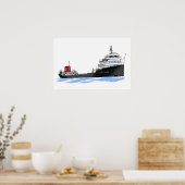 Grote Meren Freighter Thomas F. Patton Republic Poster (Keuken)