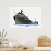 Grote meren Freighter Walter A. Sterling Poster (Keuken)