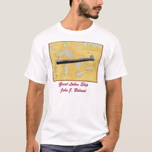 Grote meren Grafiek met John J. Boland T-shirt