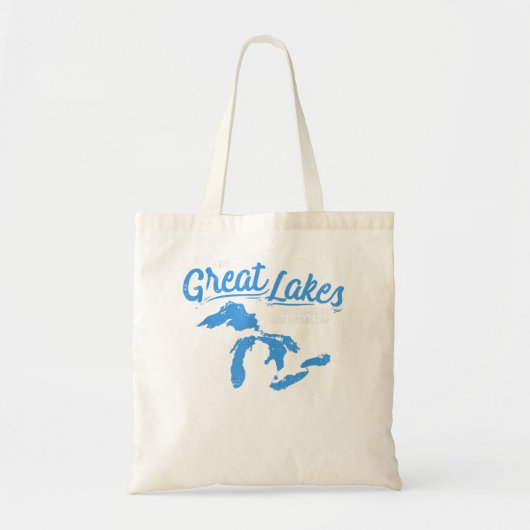 Grote meren, haaienvrij en ongezouten zomervakanti tote bag (Voorkant)