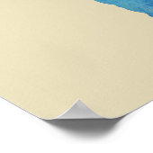 Grote meren kaart silhouet in waterverf poster (Hoek)