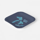 Grote Meren kaart silhouet Papieren Bordje (Gebogen)