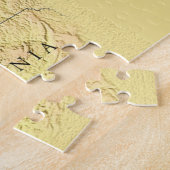 Grote Meren Kaart van Noord-Amerika 20x30 Legpuzzel (Zijkant)