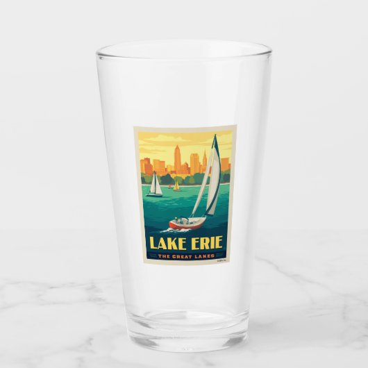 Grote Meren | Lake Erie Glas (Voorkant)