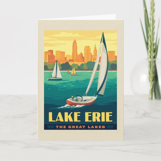 Grote Meren | Lake Erie Kaart (Voorkant)