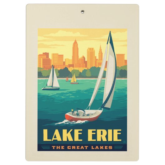 Grote Meren | Lake Erie Klembord (Achterkant)