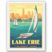 Grote Meren | Lake Erie Sticker (Voorkant)