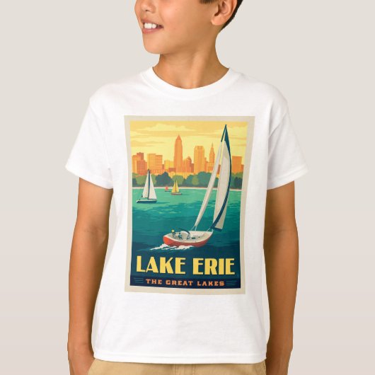 Grote Meren | Lake Erie T-shirt (Voorkant)