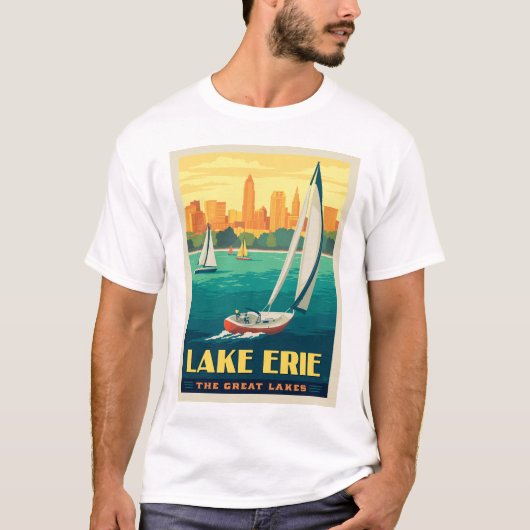 Grote Meren | Lake Erie T-shirt (Voorkant)