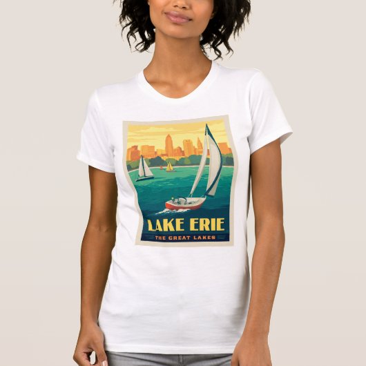Grote Meren | Lake Erie T-shirt (Voorkant)