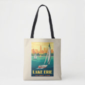 Grote Meren | Lake Erie Tote Bag (Voorkant)
