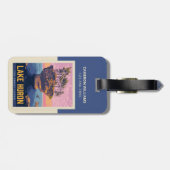 Grote Meren | Lake Huron Bagagelabel (Achterkant horizontaal)