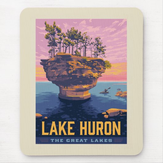 Grote Meren | Lake Huron Muismat (Voorkant)