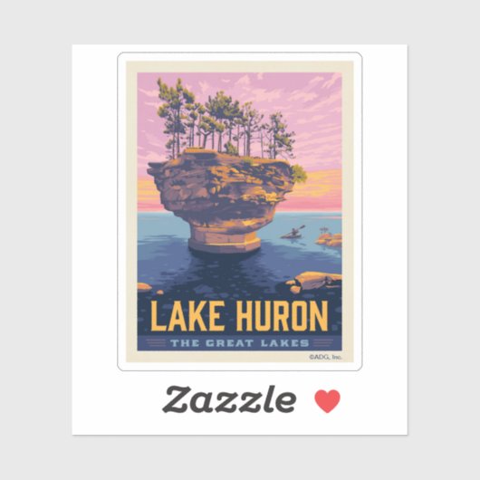 Grote Meren | Lake Huron Sticker (Vel)