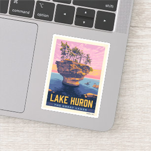Grote Meren Lake Huron Sticker