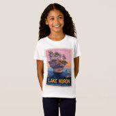 Grote Meren | Lake Huron T-shirt (Voorkant volledig)