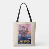 Grote Meren | Lake Huron Tote Bag (Achterkant)