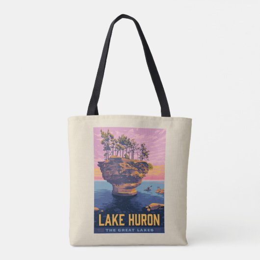 Grote Meren | Lake Huron Tote Bag (Achterkant)