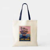 Grote Meren | Lake Huron Tote Bag (Achterkant)