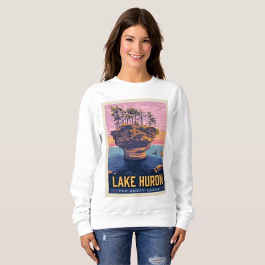 Grote Meren | Lake Huron Trui (Voorkant volledig)