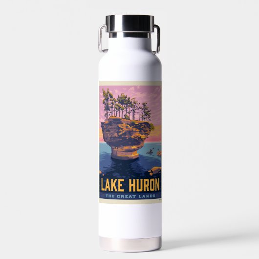 Grote Meren | Lake Huron Waterfles (Voorkant)