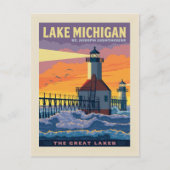 Grote Meren | Lake Michigan Briefkaart (Voorkant)