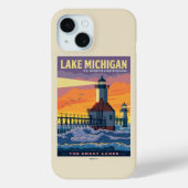 Grote Meren | Lake Michigan Case-Mate iPhone Case (Achterkant)