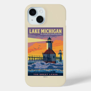 Grote Meren   Lake Michigan iPhone 15 Case