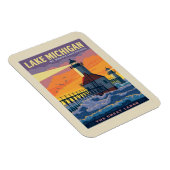 Grote Meren | Lake Michigan Magneet (Rechterzijde)
