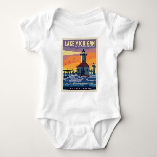 Grote Meren | Lake Michigan Romper (Voorkant)