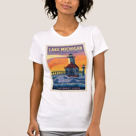Grote Meren | Lake Michigan T-shirt (Voorkant)