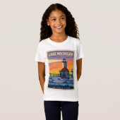 Grote Meren | Lake Michigan T-shirt (Voorkant volledig)