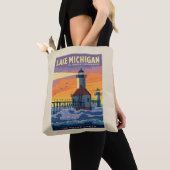 Grote Meren | Lake Michigan Tote Bag (Dichtbij)