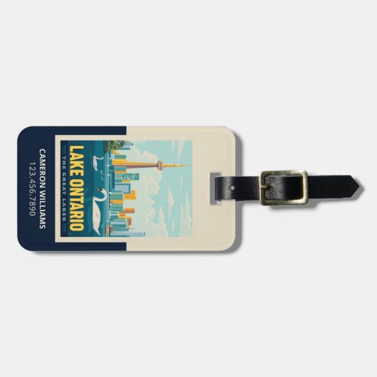 Grote Meren | Lake Ontario Bagagelabel (Voorkant horizontaal)