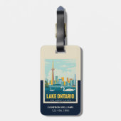 Grote Meren | Lake Ontario Bagagelabel (Achterkant verticaal)