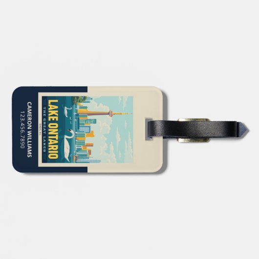 Grote Meren | Lake Ontario Bagagelabel (Achterkant horizontaal)